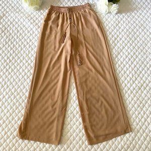 New NY Collection Brown Wide Leg Palazzo Pants